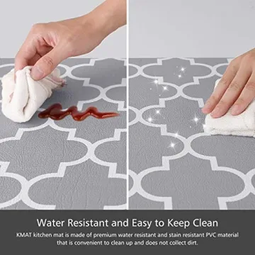 KMAT Kitchen Mats Set of 2, Anti-Fatigue and Non-Slip