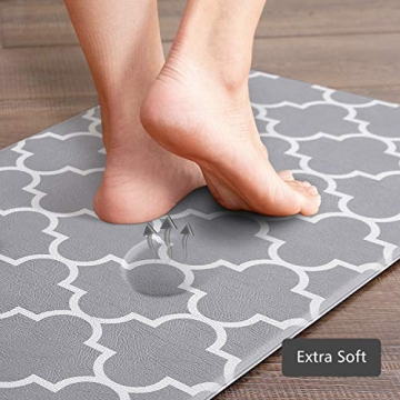KMAT Kitchen Mats Set of 2, Anti-Fatigue and Non-Slip