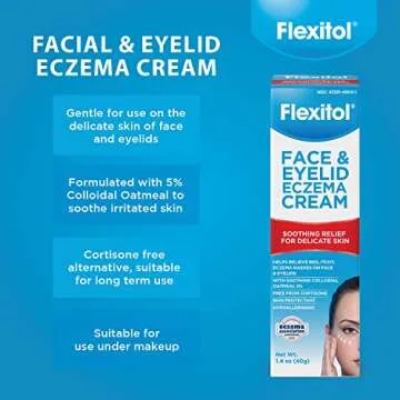 Flexitol Face & Eyelid Eczema Cream - Soothing Relief 40g