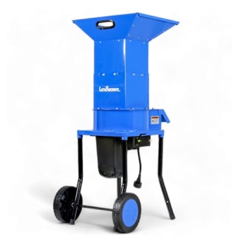 Landworks Leaf Mulcher Shredder - Electric Heavy Duty with 11" Blade for Efficient Garden Waste Mana...