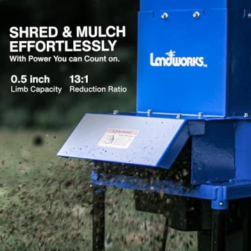 Powerful Landworks Leaf Mulcher Shredder for Effortless Yard Cleanup