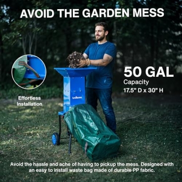 Powerful Landworks Leaf Mulcher Shredder for Effortless Yard Cleanup