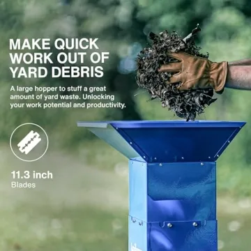 Powerful Landworks Leaf Mulcher Shredder for Effortless Yard Cleanup