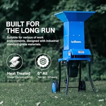 Powerful Landworks Leaf Mulcher Shredder for Effortless Yard Cleanup