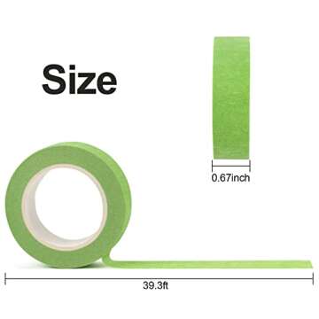 Guirnd 12PCS Colored Masking Tape, Kids Art Supplies Colored Tape, DIY Craft Tape, Colored Tape Roll...