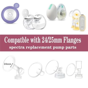 bliblo 4pcs Silicone Flange Inserts for Effective Pumping