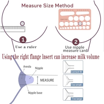 bliblo 4pcs Silicone Flange Inserts for Effective Pumping