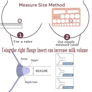bliblo 4pcs Silicone Flange Inserts for Effective Pumping