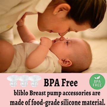 bliblo 4pcs Silicone Flange Inserts for Effective Pumping