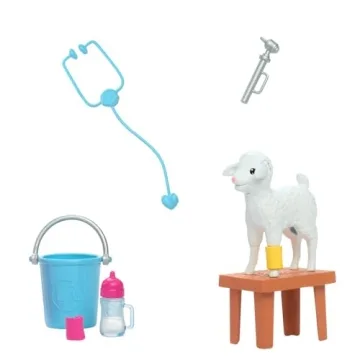 Barbie 65th Anniversary Farm Vet Playset with 10 Accessories