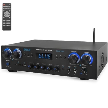 Pyle 800W Bluetooth Home Audio Theater Amplifier Receiver