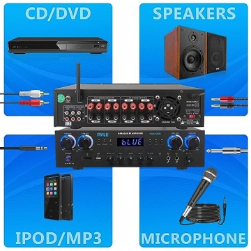 Pyle Bluetooth Home Audio Amplifier 800W Receiver