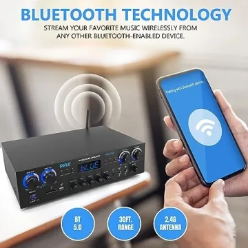 Pyle Bluetooth Home Audio Amplifier 800W Receiver