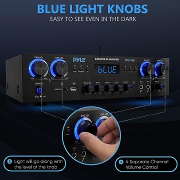 Pyle Bluetooth Home Audio Amplifier 800W Receiver
