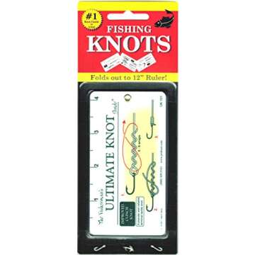 Fisherman's Ultimate Knot Guide | Best Fishing Knots on a Waterproof Fold Out Ruler