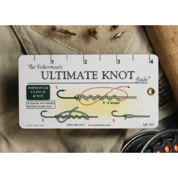 Fisherman's Ultimate Knot Guide | Best Fishing Knots on a Waterproof Fold Out Ruler