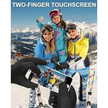 RIGWARL -5℉ Winter Warm Gloves with Thickest Thermal Plush for Extreme Cold Weather, Completely Waterproof Gloves Men Women, Lightweight Glove with Touchscreen Fingers for Hiking Running Skiing Work