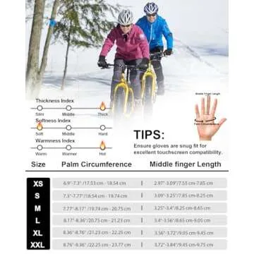 RIGWARL -5℉ Winter Warm Gloves with Thickest Thermal Plush for Extreme Cold Weather, Completely Waterproof Gloves Men Women, Lightweight Glove with Touchscreen Fingers for Hiking Running Skiing Work