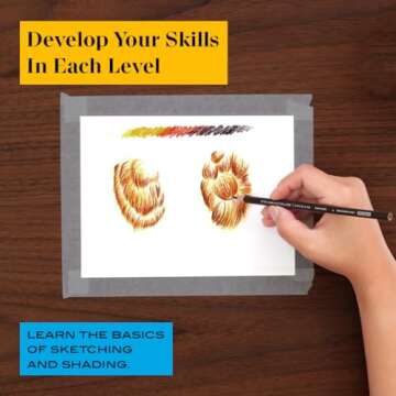 Prismacolor Technique, Art Supplies with Digital Art Lessons, Animal Drawings Set, Level 1, How to Draw Animals with Colored Pencils, Graphite Pencils, and More, Fox Drawing Lesson, 26 Count