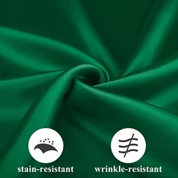 Aneco Satin Napkin Set - 12 Elegant 20 x 20 Inches Napkins