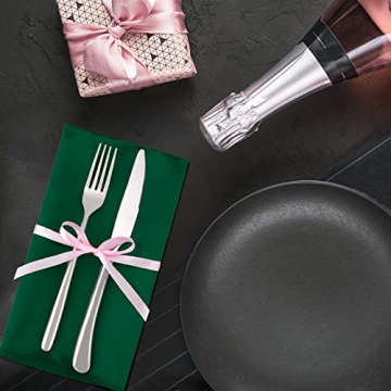 Aneco Satin Napkin Set - 12 Elegant 20 x 20 Inches Napkins