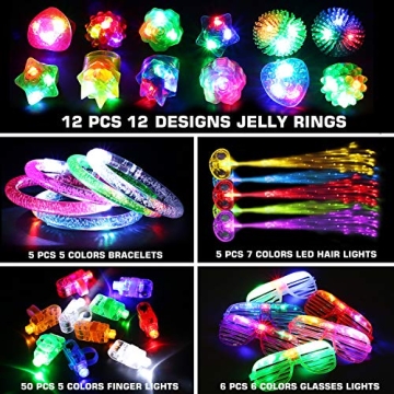 78PCs LED Light Up Party Favors - Fun for All Ages!