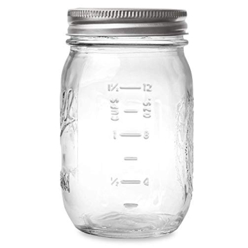 Ball Mason Jars 16-Ounce Regular Mouth - 12-Pack