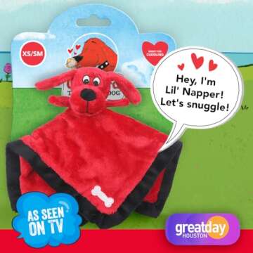 Clifford® Lil' Napper 9.5" Plush Dog Toy for Puppies | Soft, Cuddly Puppy Toys to Keep Them Busy | ...