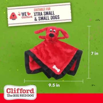 Clifford's 9.5" Plush Dog Toy for Happy Puppies
