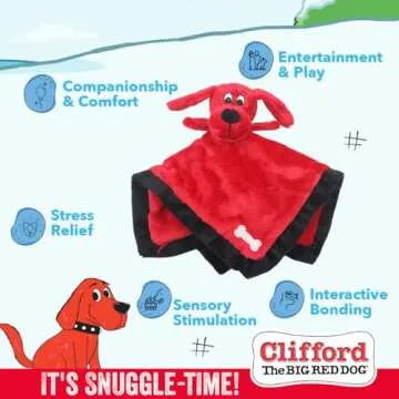 Clifford's 9.5" Plush Dog Toy for Happy Puppies