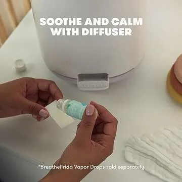 Frida Baby 3-in-1 XL Top Fill Humidifier for Nursery, 6L Tank Cool Mist Humidifier for Large Rooms + Diffuser, Nightlight, Auto Shut-Off, Quiet, Carry Handle, Night Light, Essential Oil Diffuser