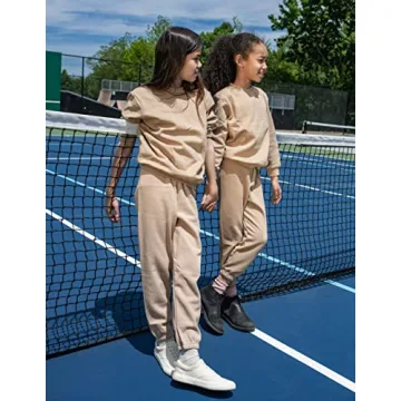 Leveret Kids Long Sleeve Sweatshirt in Beige for Toddlers