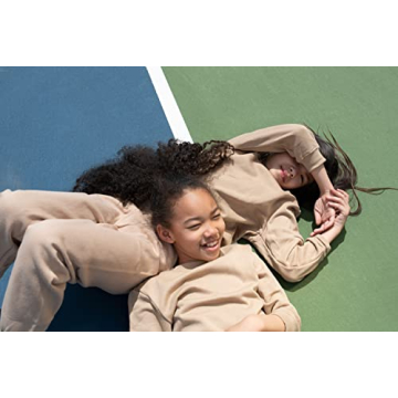 Leveret Kids Long Sleeve Sweatshirt in Beige for Toddlers