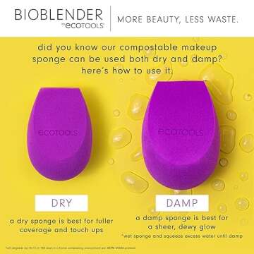 EcoTools Bioblender Makeup Sponge Duo - Eco-Friendly Sponge