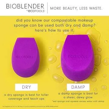 EcoTools Bioblender Makeup Sponge Duo - Eco-Friendly Sponge