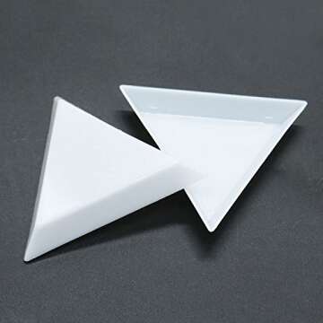 Crafty Organization: 20 Bead Sorting Trays White Plastic