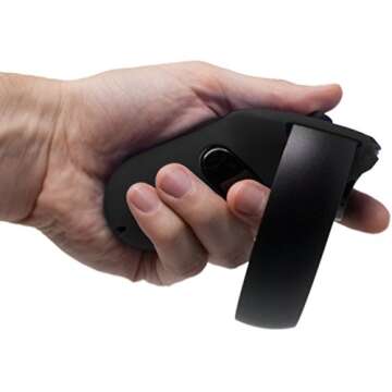 Controller Skin for Oculus Touch v1 by Asterion Products - (NOT for New Quest/Rift-S) Premium Gel Shell Silicone Protection Covers Featuring Low-Profile Friction Studs (Set of 2) Black