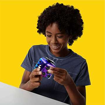 4 Pack Fidget Cube Fidget Toys, Stress and Anxiety Relief Toys, Fidget Toy Cube Relaxing Hand-Held for Adults, Killing Time Cool Fidget Block for ADD/ADHD/OCD