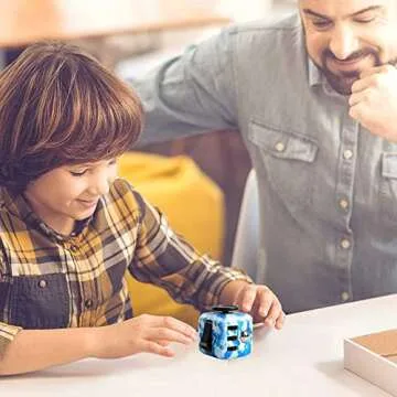 4 Pack Fidget Cube Fidget Toys, Stress and Anxiety Relief Toys, Fidget Toy Cube Relaxing Hand-Held for Adults, Killing Time Cool Fidget Block for ADD/ADHD/OCD