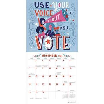 Empowering Girl Power 2021 Wall Calendar as the Perfect Gift