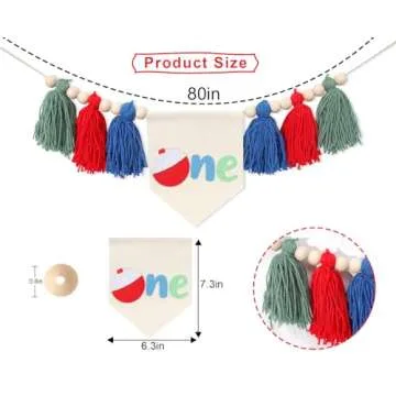 The Big One Fishing High Chair Banner - First Birthday for Highchair Banner,1st Birthday Fishing Ban...