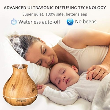 BZseed Aroma Diffuser 550ml with Timer and Auto Shut-off