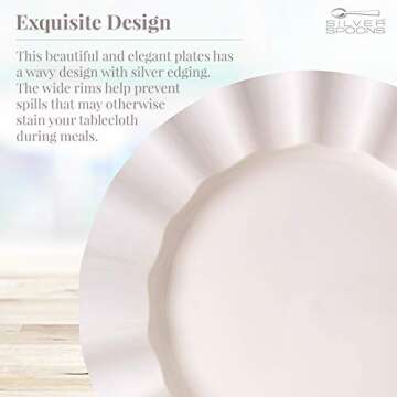 Elegant Plastic Disposable Plates for All Occasions 10 PC