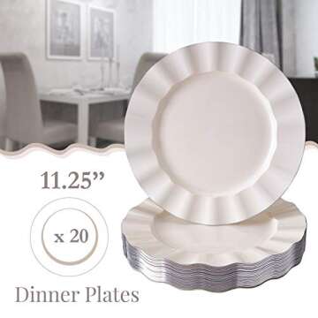 Elegant Plastic Disposable Plates for All Occasions 10 PC