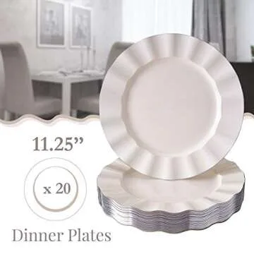 Elegant Plastic Disposable Plates for All Occasions 10 PC