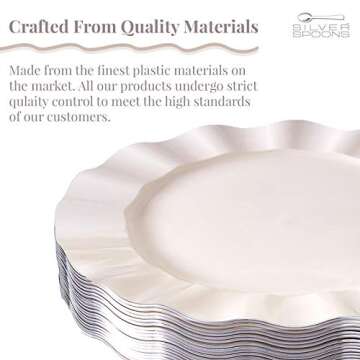 Elegant Plastic Disposable Plates for All Occasions 10 PC