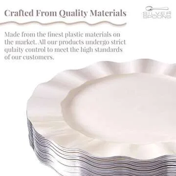 Elegant Plastic Disposable Plates for All Occasions 10 PC