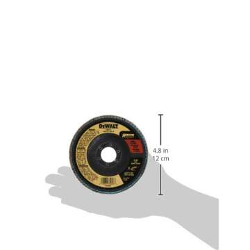 DEWALT DW8310 4-1/2" x 7/8" 120 Grit Zirconia Angle Grinder Flap Disc
