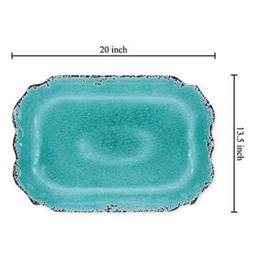 Supreme 20" Melamine Serving Tray - Durable and Stylish