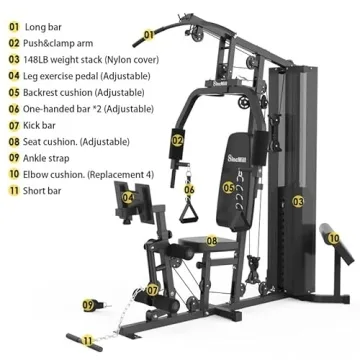 SincMill Home Gym SCM-1148L for Multifunctional Workouts